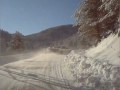 Along the Snowy Road Toward Ski Zone Dobrinishte