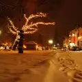 Нощем в снежно Банско