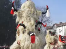 Kukeri from Eleshnitsa Practice for Easter