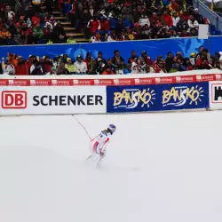 Fabienne Suter claimed victory in the World Cup downhill in Bansko